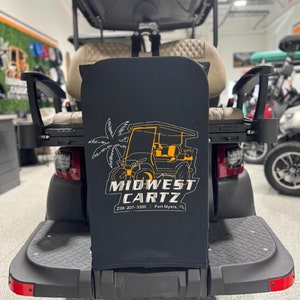 Custom Golf Cart Rear Safety Grab Cover, Custom Golf Cart Cover, Golf Cart Decor, Golf Cart Decorations for Holiday