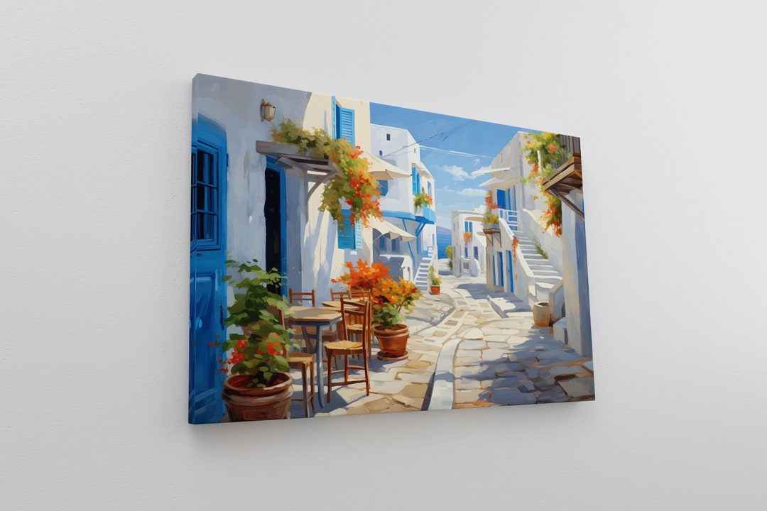 Greece Wall Art Canvaswall Artwall Artcanvas Wall Art Wall Hangings