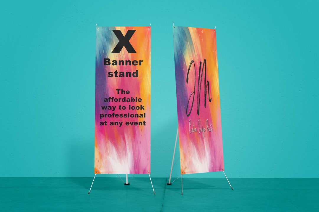 Custom Xstand Banners With STAND and PRINT Fast Shipping Made in USA