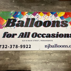 Custom Vinyl Banner - Personalized, Advertising, Event Banner - Print Image, Logo, Text Anything!