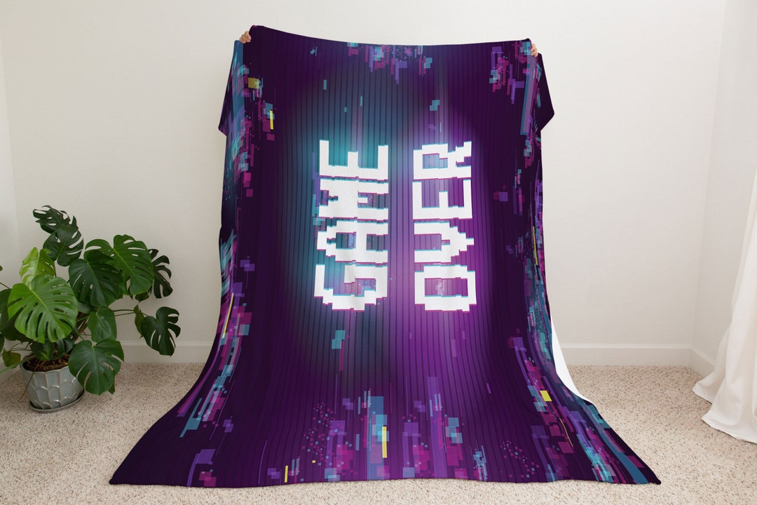 Personalized Gaming Blanket Gamer Blanket Video Game Etsy