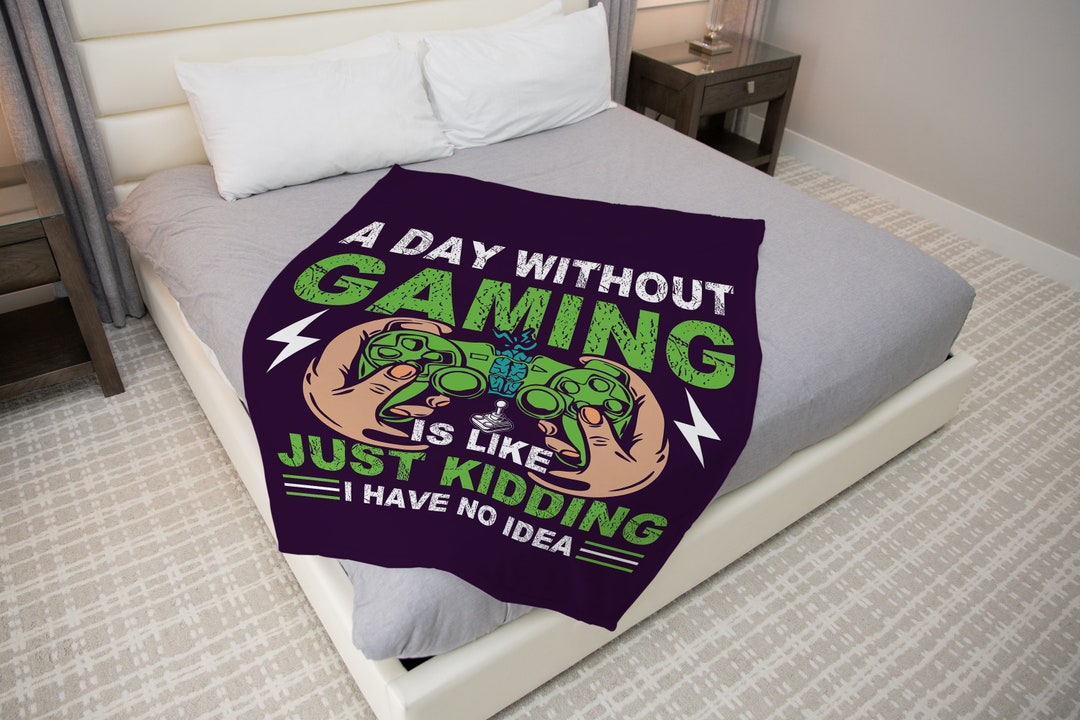 Personalized Gaming Blanket, Gamer Blanket, Video Game Blanket, Custom