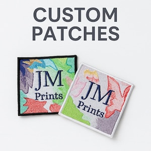Custom Embroidered Patches – Personalized Logo, Name, or Design | Iron-On or Backing, Any Image into A Patch