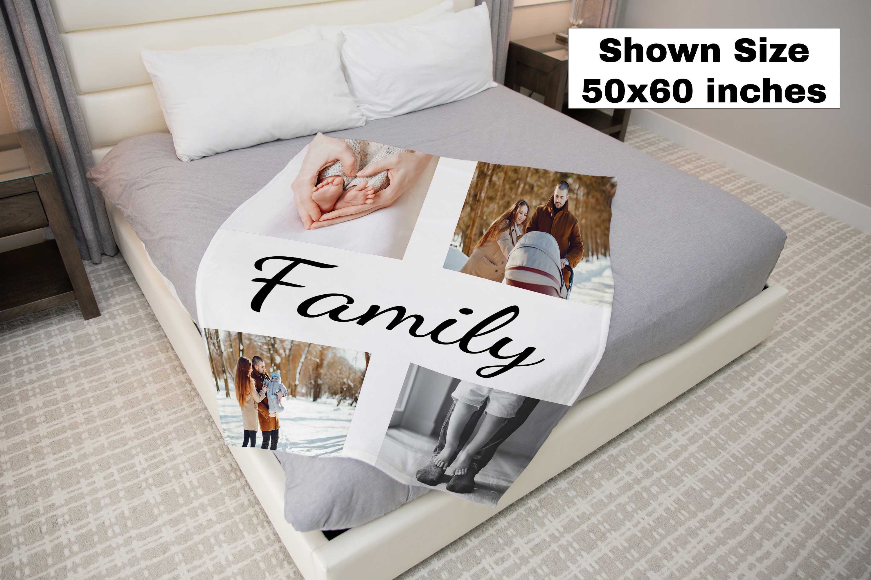 Create Your Own Collage Photo Blanket. Use as Many Photos You Etsy