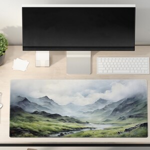Gaming Mouse Pad -  Woods - Desk Mat - Large Desk Pad - Extend Gaming Mouse Pad - Aesthetic Desk Mat - Gift for Gamers - Desk Pad