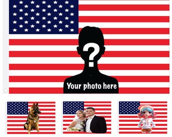 カスタム写真アメリカ国旗パーソナライズされたタペストリーあなたのイメージをデザイン面白い国旗タペストリー寝室の装飾、アメリカ国旗