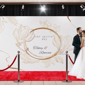 Wedding Backdrop, Outdoor Wedding Decorations, Wedding Backdrop for Ceremony, Ring Wedding Decor, Love recognizes no barriers backdrop