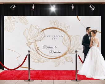 Wedding Backdrop, Outdoor Wedding Decorations, Wedding Backdrop for Ceremony, Ring Wedding Decor, Love recognizes no barriers backdrop