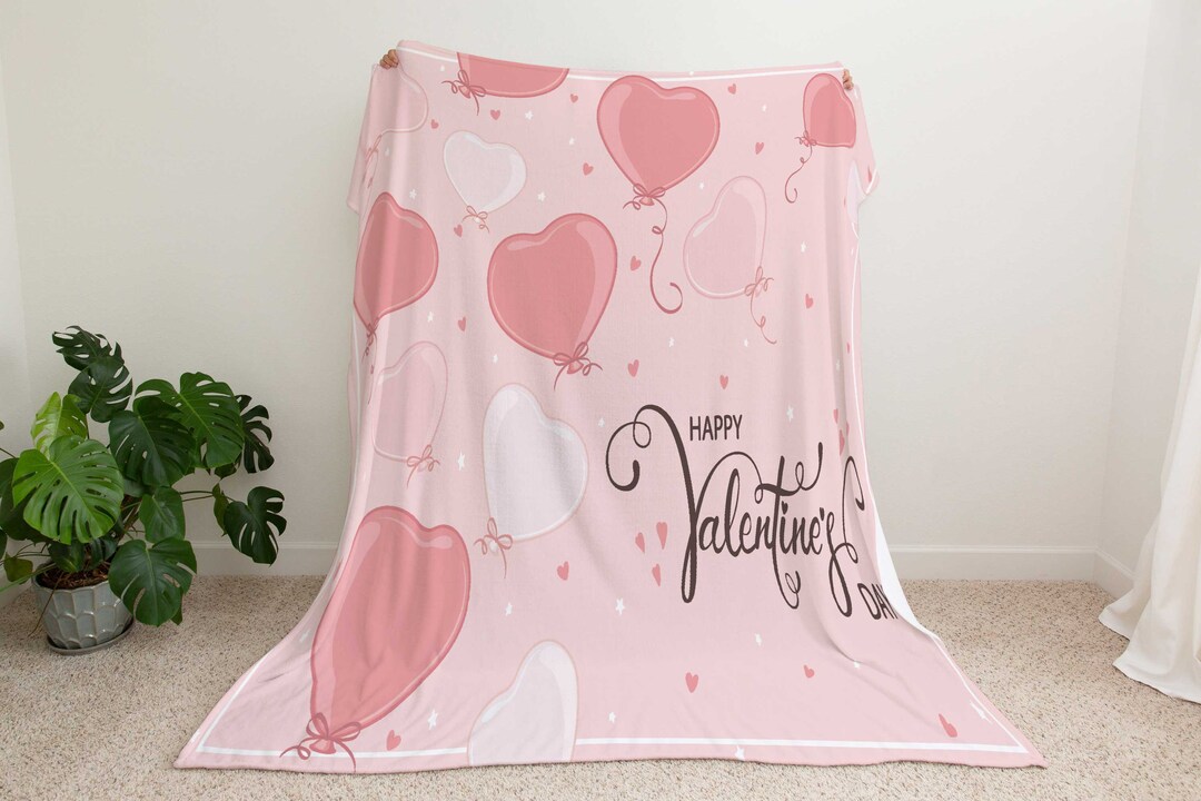 Heart Valentine's Blanket, Heart Valentine's Throw Blanket, Valentine's