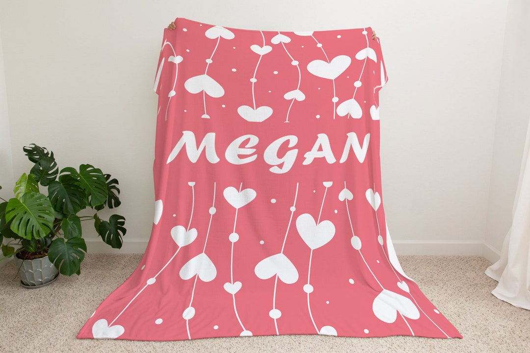 Heart Blanket, Heart Valentine's Throw Blanket, Valentine's Day Blanket