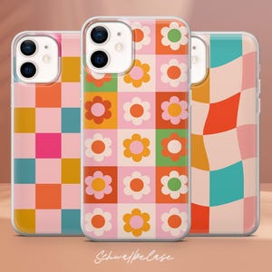 Checkered Phone Case Subtle Plaid Cover for iPhone 16e, 15, 14, 13, 12, 11, Google Pixel 9 Pro, 8, 7A, Samsung S25 edge, S24 FE, A71, A36