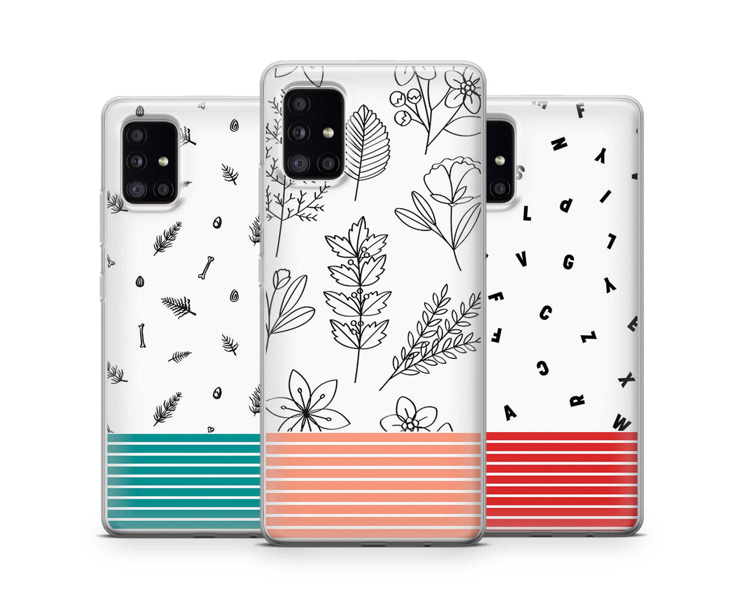 Striped Pattern Case Drawing Phone Cover fits for iPhone 7 8 X Etsy