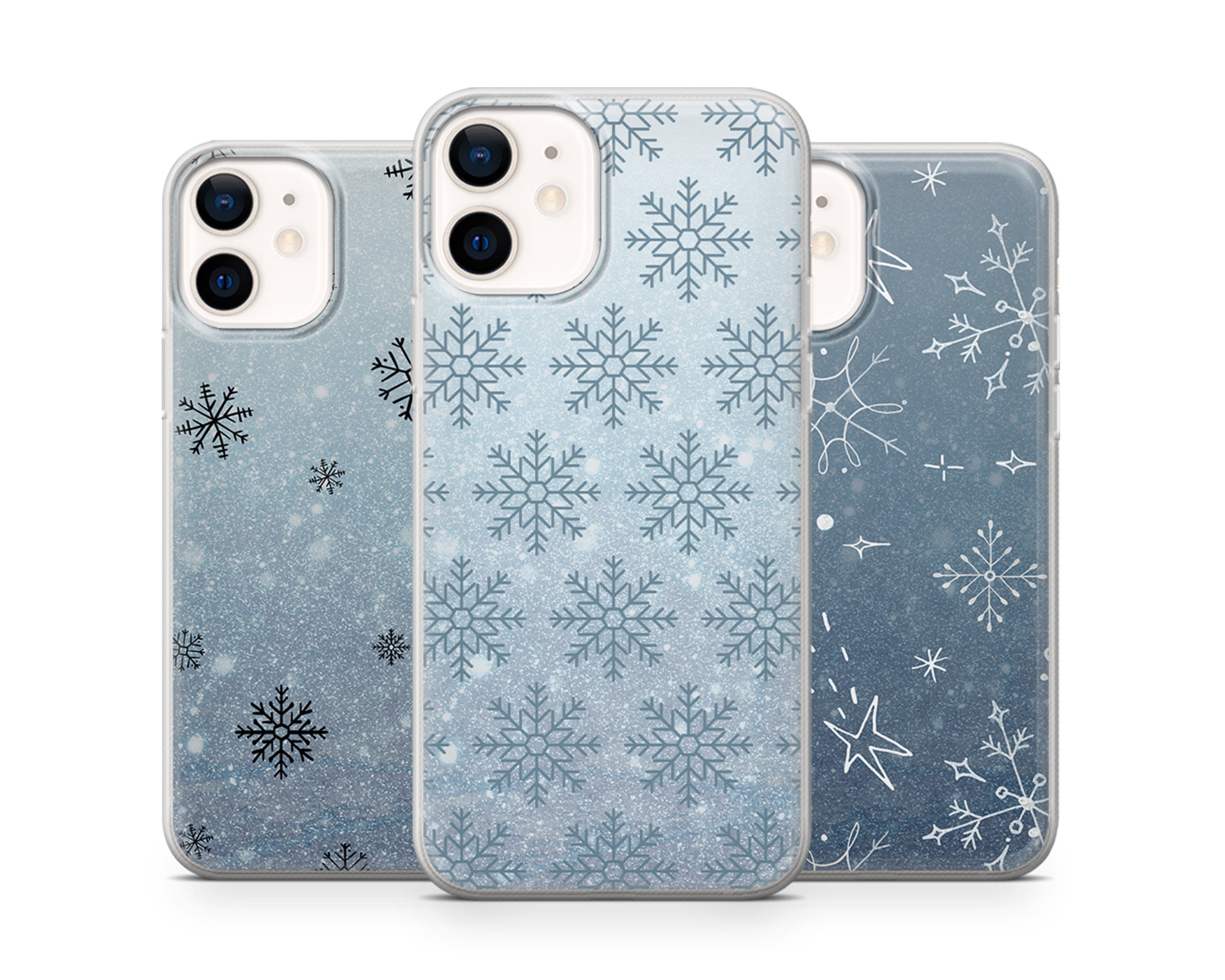 Diamond Glitter Snowflake Decals, Self Adhesive Christmas Stickers,  Permanent Transfers, Snowflakes Vinyl Stickers, Sparkly Snow Flakes 