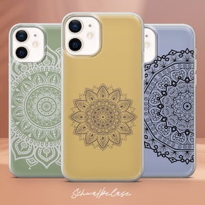Subtle Mandala Phone Case Balance Peace Cover for iPhone 16e, 15, 14, 13, 12, XR, SE, Pixel 9 Pro, 8, 7A, Samsung S25 edge, S24 FE, A71, A36
