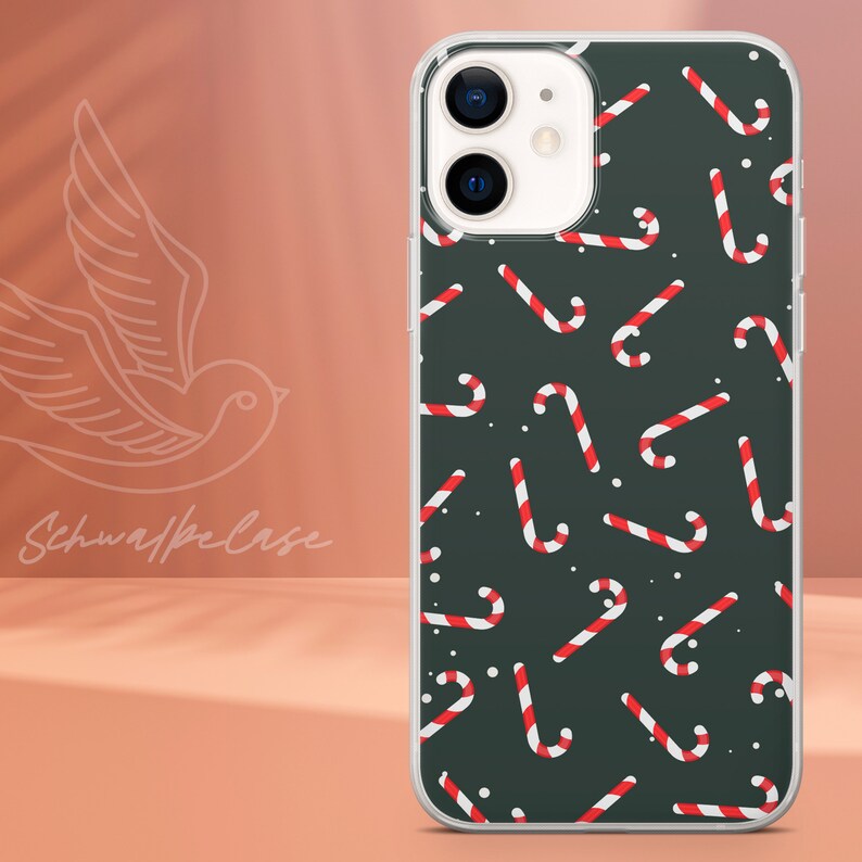 Christmas Sweet Phone Case Candy Cane Cover Fit for iPhone 16 Pro Max