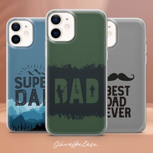 Coque de protection esthétique Best Dad pour iPhone 16e, 15, 14, 13, 12, XR, SE, Pixel 9 Pro, 8, 7A, Samsung S25 edge, S24 FE, A71, A36