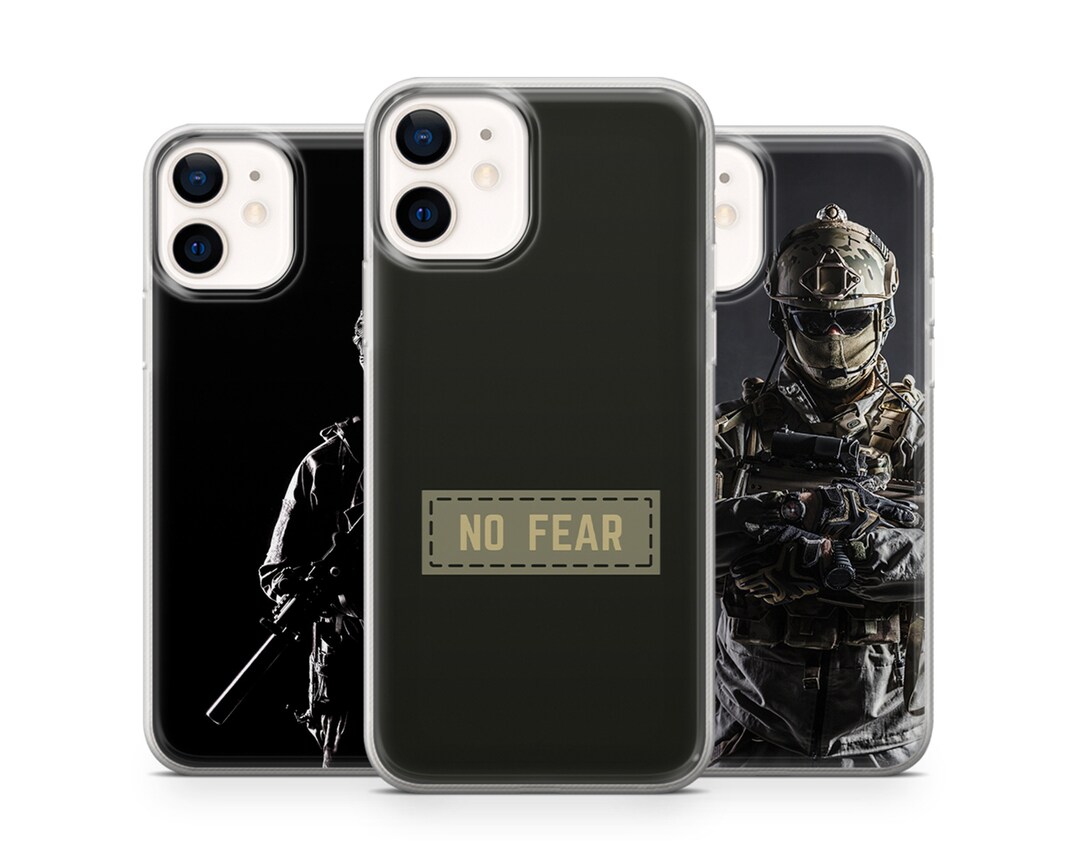 Military Tactic Phone Case Soldier Cover Fit for iPhone 15 Pro Max, 14 Plus, 13, 12, 11, XR, XS