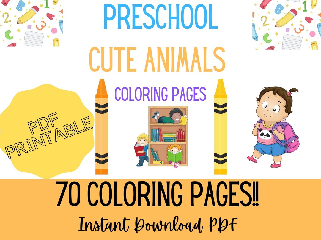 Preschool Coloring Pages - 70 Printable Animal Coloring Pages for ...