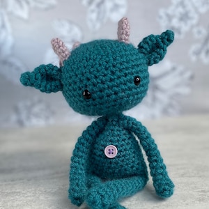 Craig the Goblin *PATTERN ONLY* cute Amigurumi crochet pattern, alien, dinosaur, goblin, imp