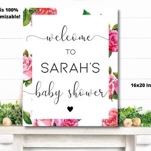 Tea Party Baby Shower Decor, Tea Party Baby Shower Welcome Sign, Tea Party Bridal Shower Welcome Sign, Tea Party Decor welcome sign télécharger