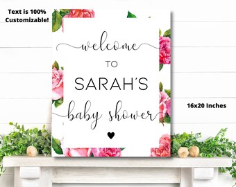 Tea Party Baby Shower Decor, Tea Party Baby Shower Welkomstbord, Tea Party Bruids Douche Welkomstbord, Tea Party Decor welkomstbord downloaden