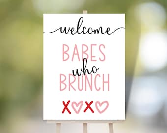 Galentine's Day Party Welcome Sign, Valentine's Day Party, Galentine's Day Decor, Galentine's Day Party Decor, Editable Party Decor