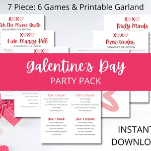Galentine's Day Party Spiele, Valentine's Day Party, Galentine's Day Aktivitäten, Galentine's Day Party, Instant Download Party Aktivitäten