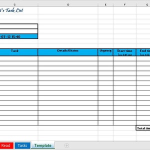Basic Virtual Assistant Task Tracker Spreadsheet