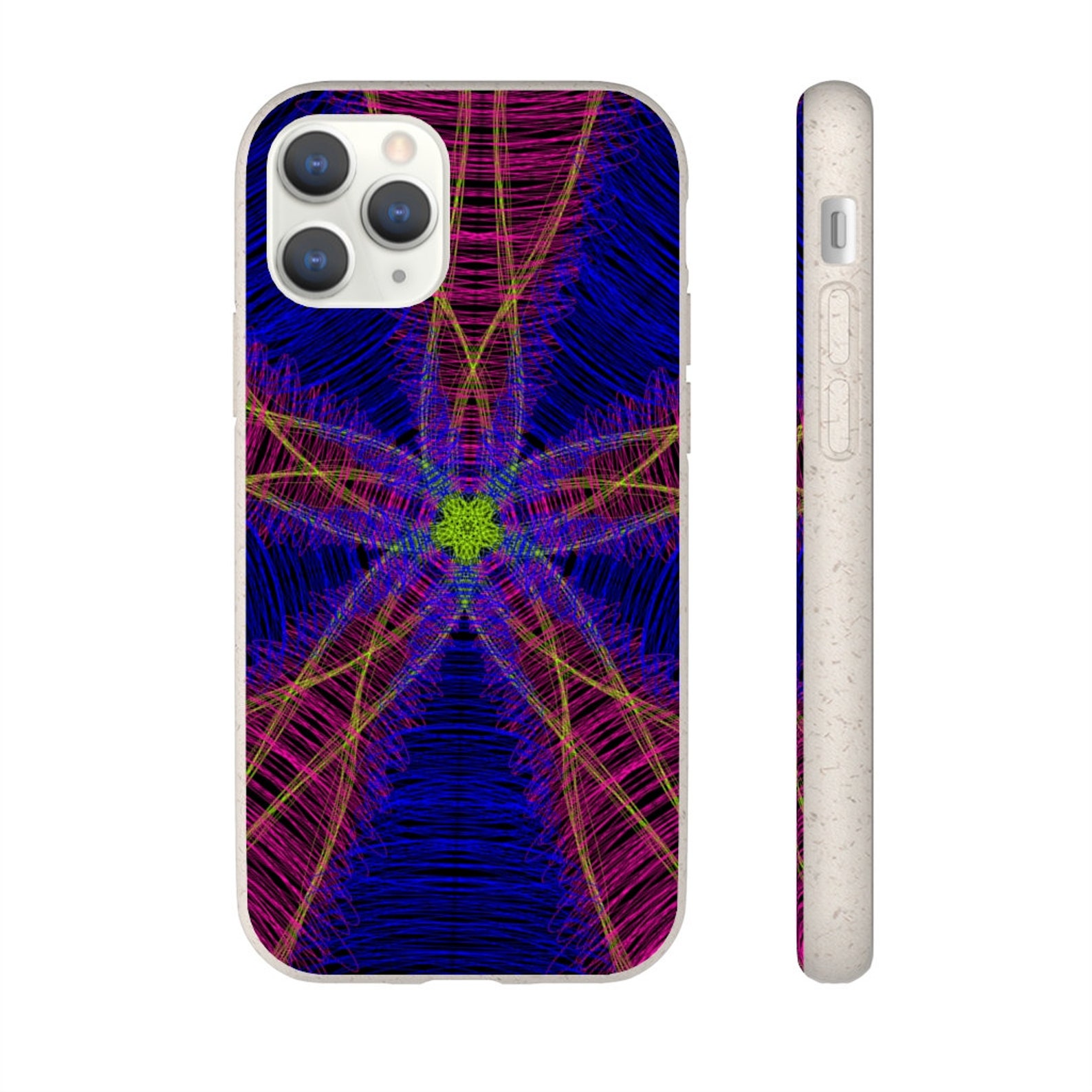 IPhone 12 / iPhone 11 Funda biodegradable Colorido Mandala