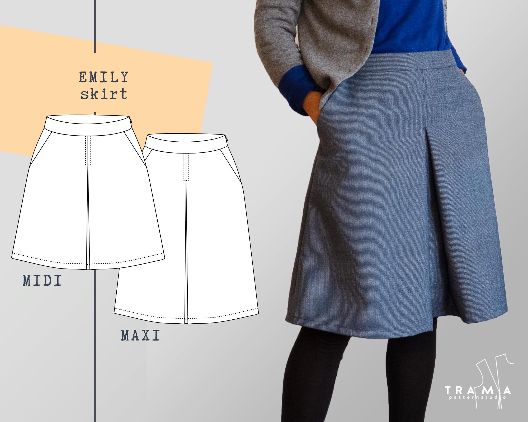 Inverted Pleat Skirt - Etsy