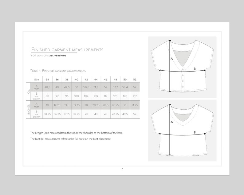 JARVIS V-Neck top digital pdf pattern Woman blouse pattern woven or knits Sewing tutorial Size 34 to 52 Instant download image 7