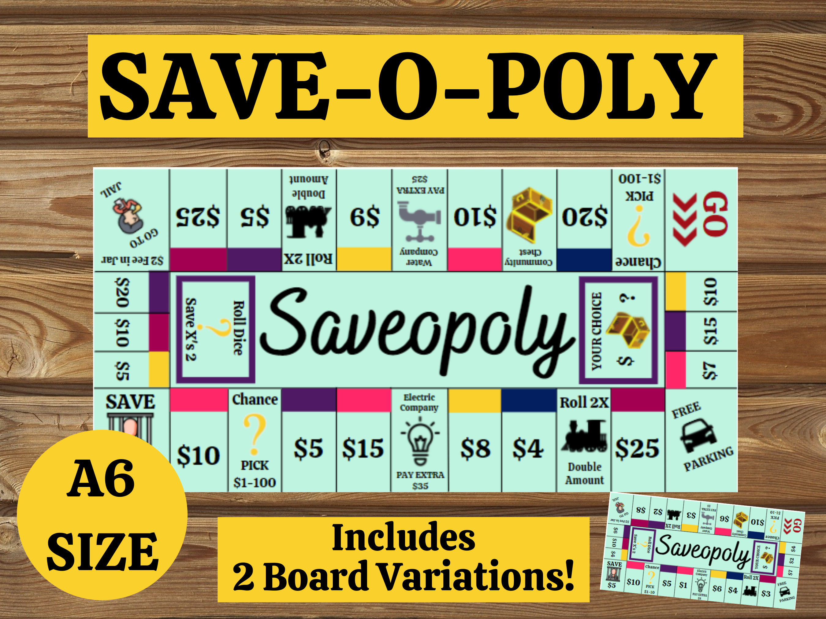 Saveopoly Free Printable Pdf