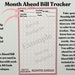Month Ahead Budget Binder Set Personalized A6 Cash Envelopes Month Month Ahead Budget Binder Set Personalized A6 Cash Envelopes Month