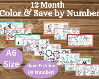 A6 12 Month Savings Challenge Bundle 12 Month Savings - Etsy