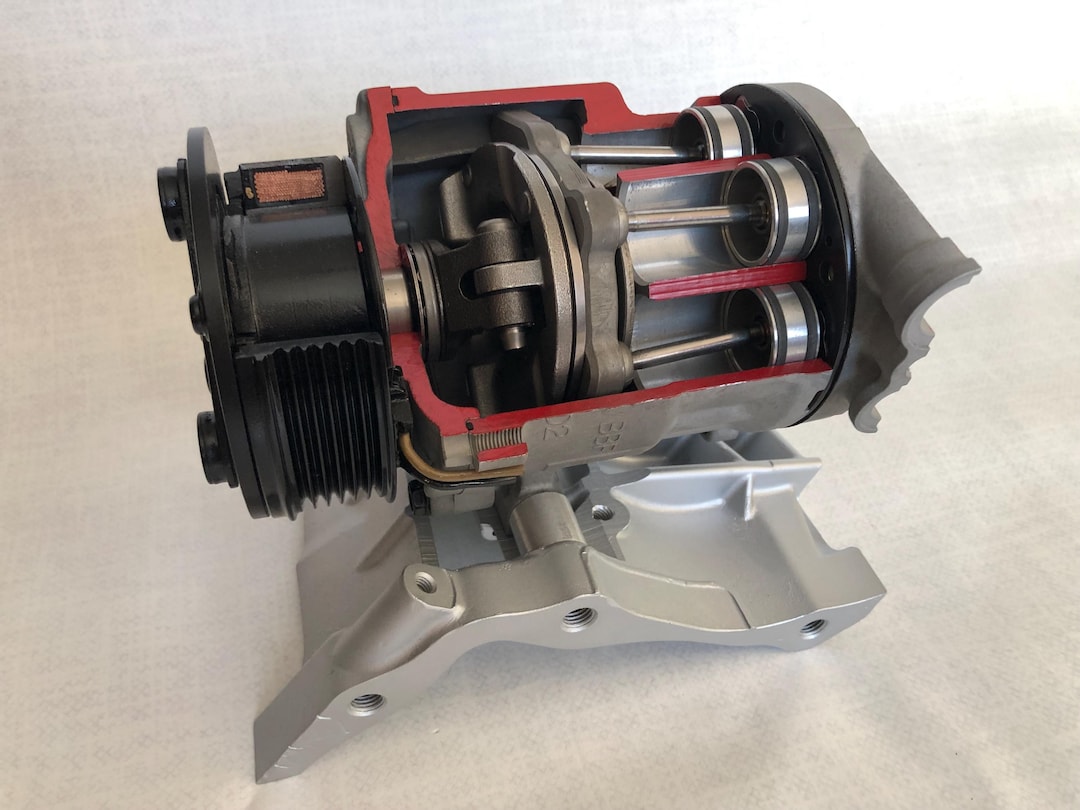 AC Compressor Cutaway Model, Rotatable, Upcycled, on of a Kind - Etsy