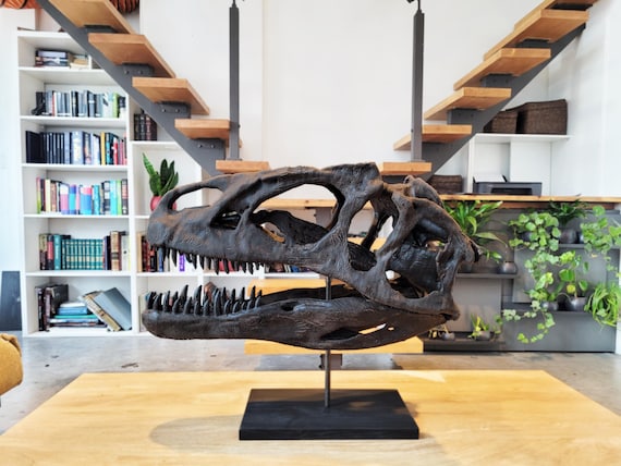 木彫　恐竜　アロサウルス頭骨模型　1/10 「Big Al」 木彫 恐竜 アロサウルス頭骨模型 1/10 「Big Al」