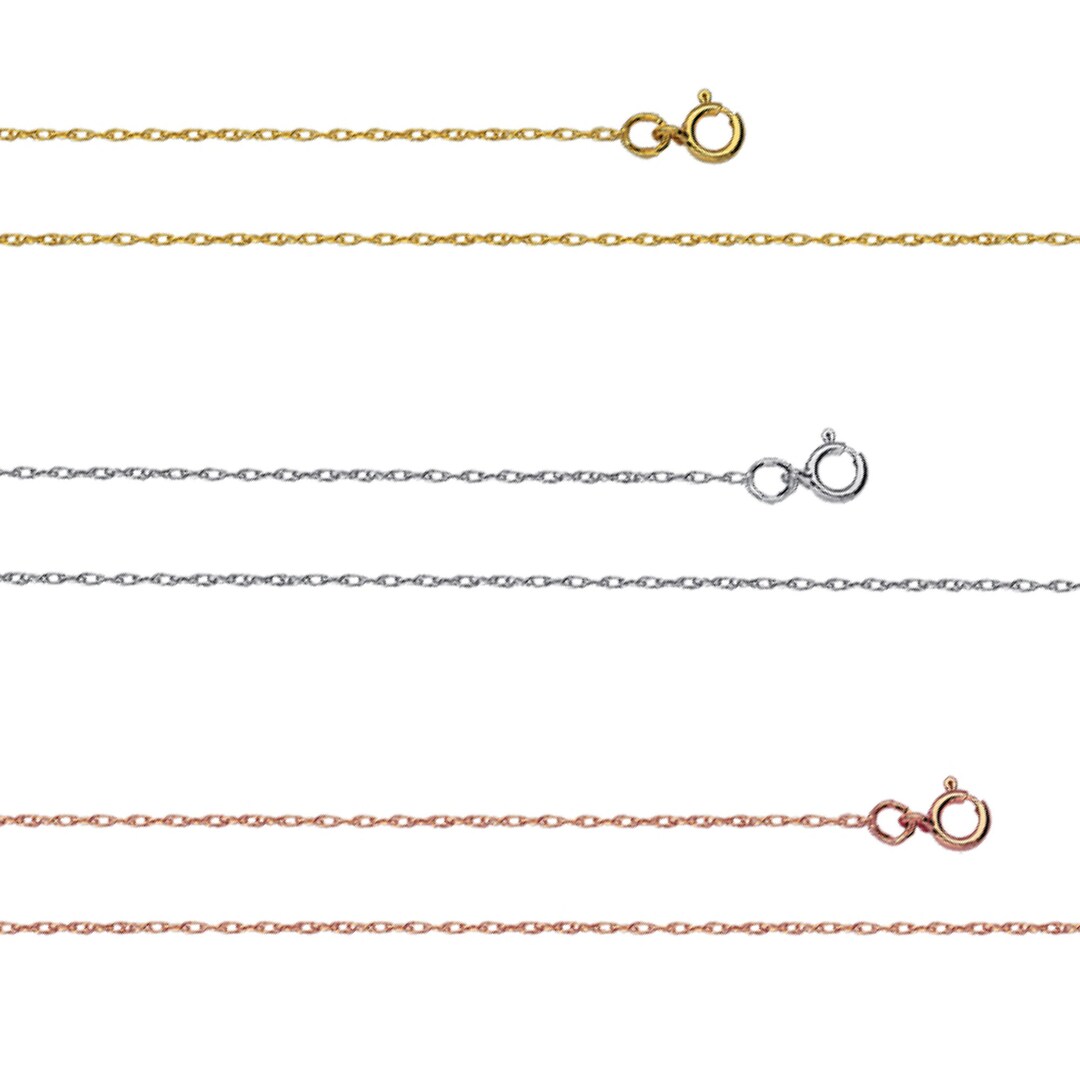 Pendant Rope Chain Replacement Light Rope Chain Minimalist Women 10K ...