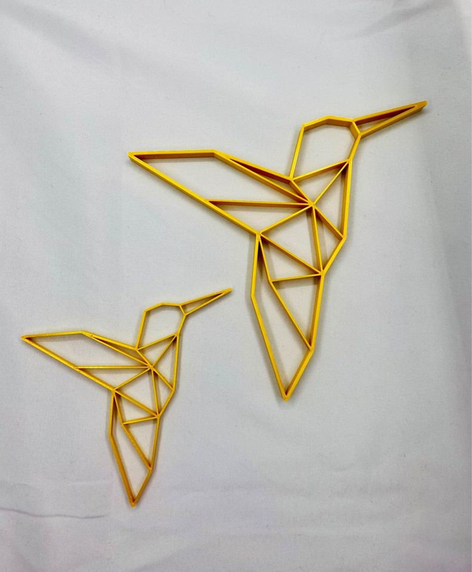 3D Printed Geometric Hummingbird Etsy