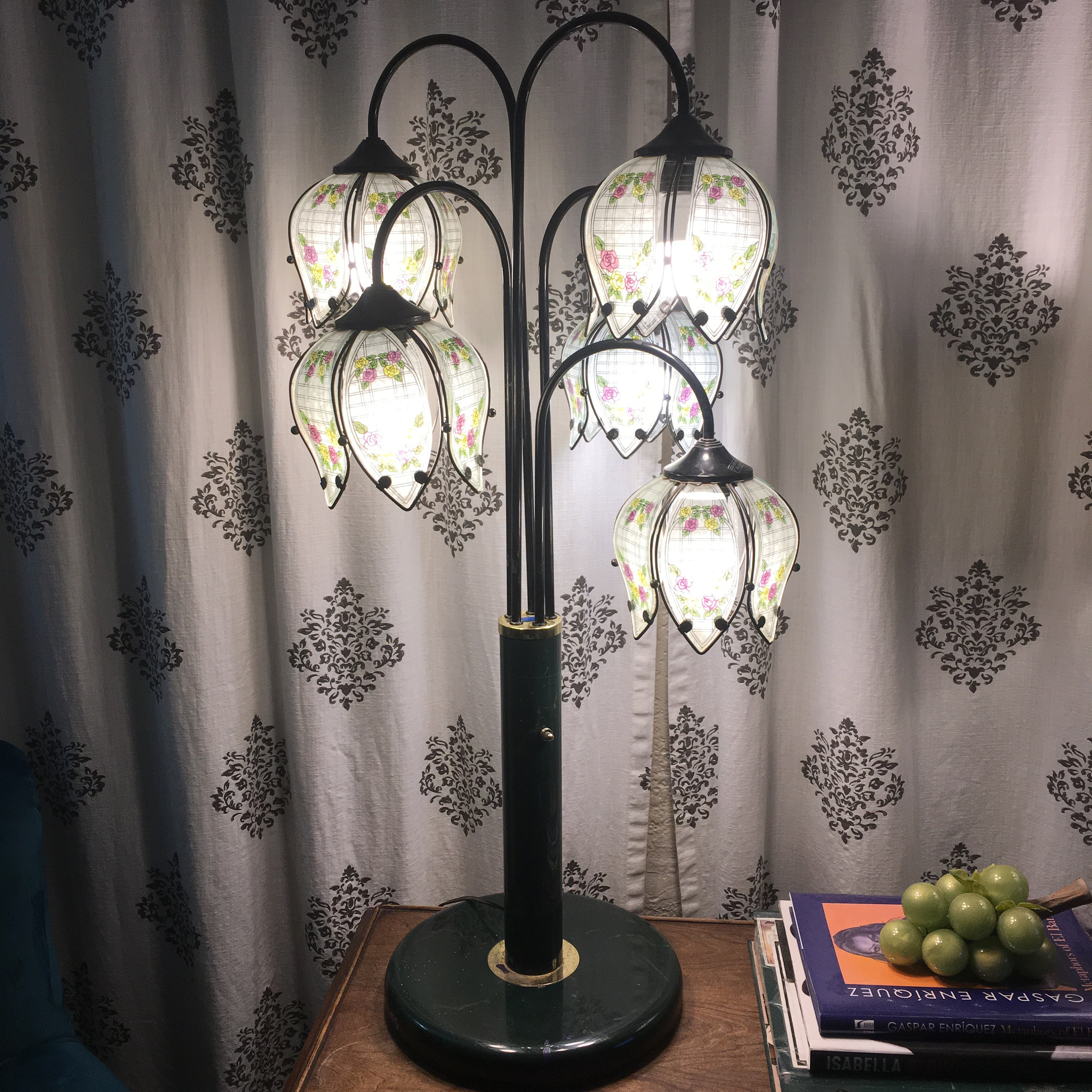 Vintage Tulip Lamp/ Vintage Lotus Flower Lamp Etsy