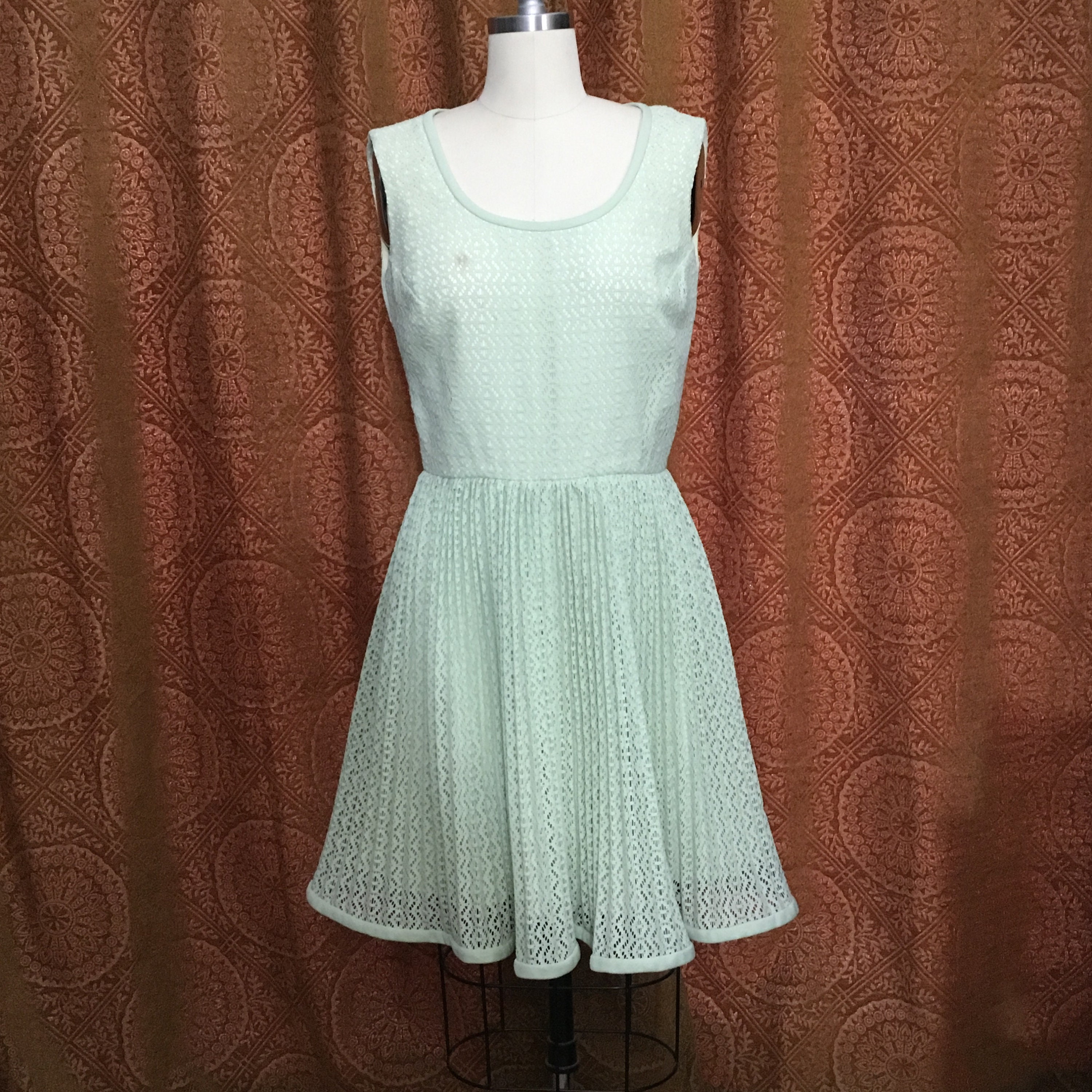 forest green knit dress FOREST GREEN KNITTED DRESS main image 1