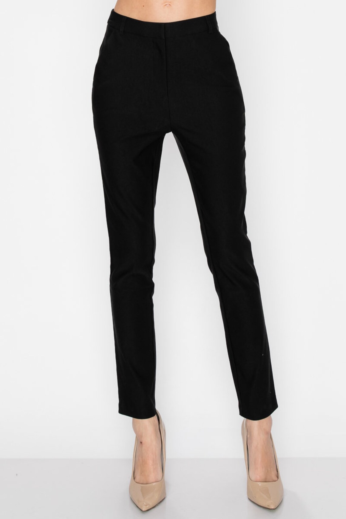 Women's Fitted Dress Pants with Stretch Trouser slacks Etsy