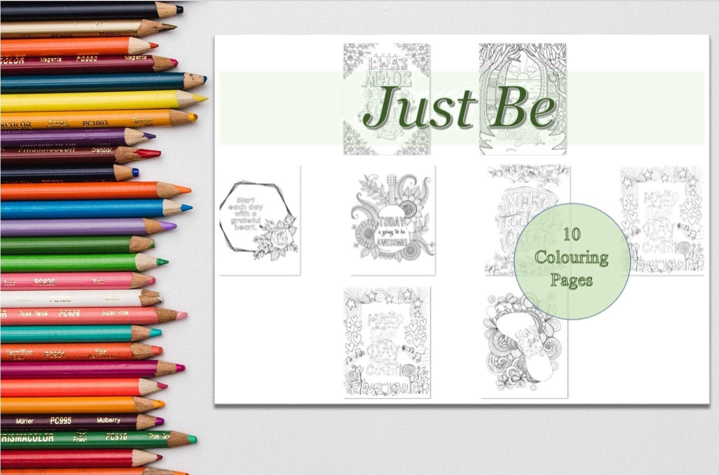 Colouring Pages Adult Coloring Book 10 Pages - Etsy UK