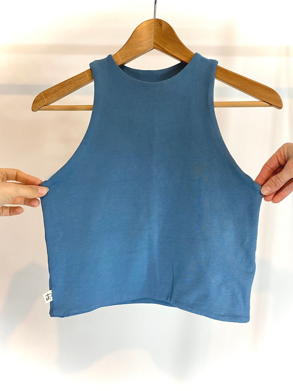 Women's Cropped Vest made for everyday Organic Cotton Etsy