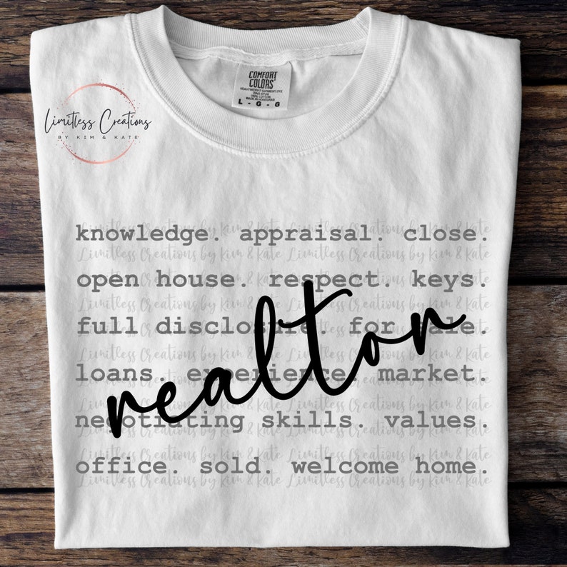 Realtor Typography/words PNG - Etsy