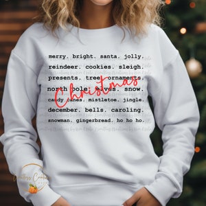 Christmas Typography/Words Customizable PNG