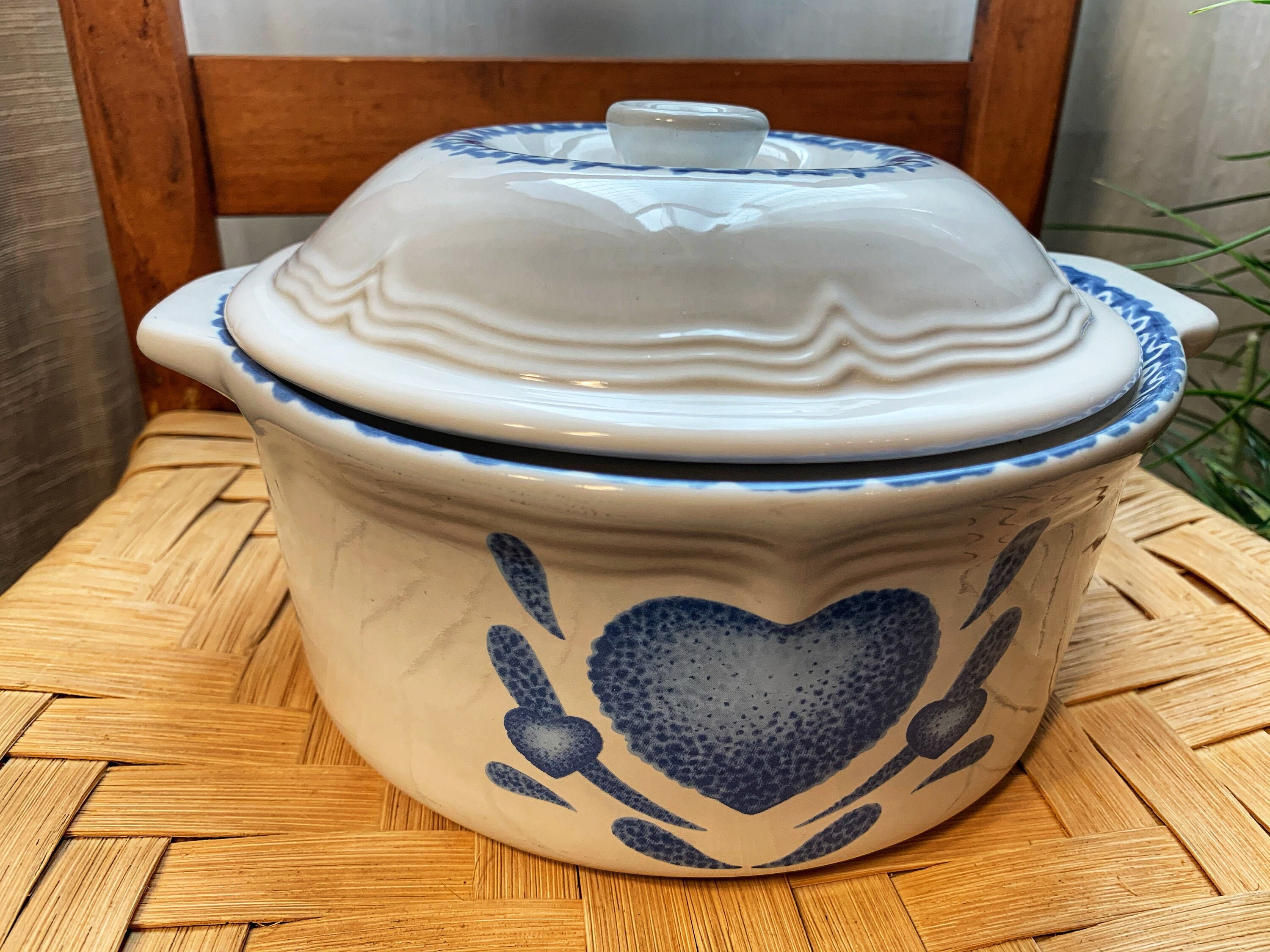 Antique Stoneware Casserole Dish Etsy UK