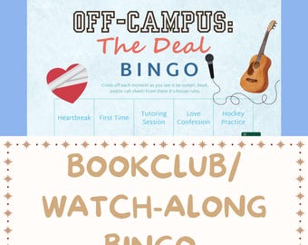 Off College, The Trade Book Club/Watch-Along Bingo: 15 einzigartige, fertig gefüllte Karten