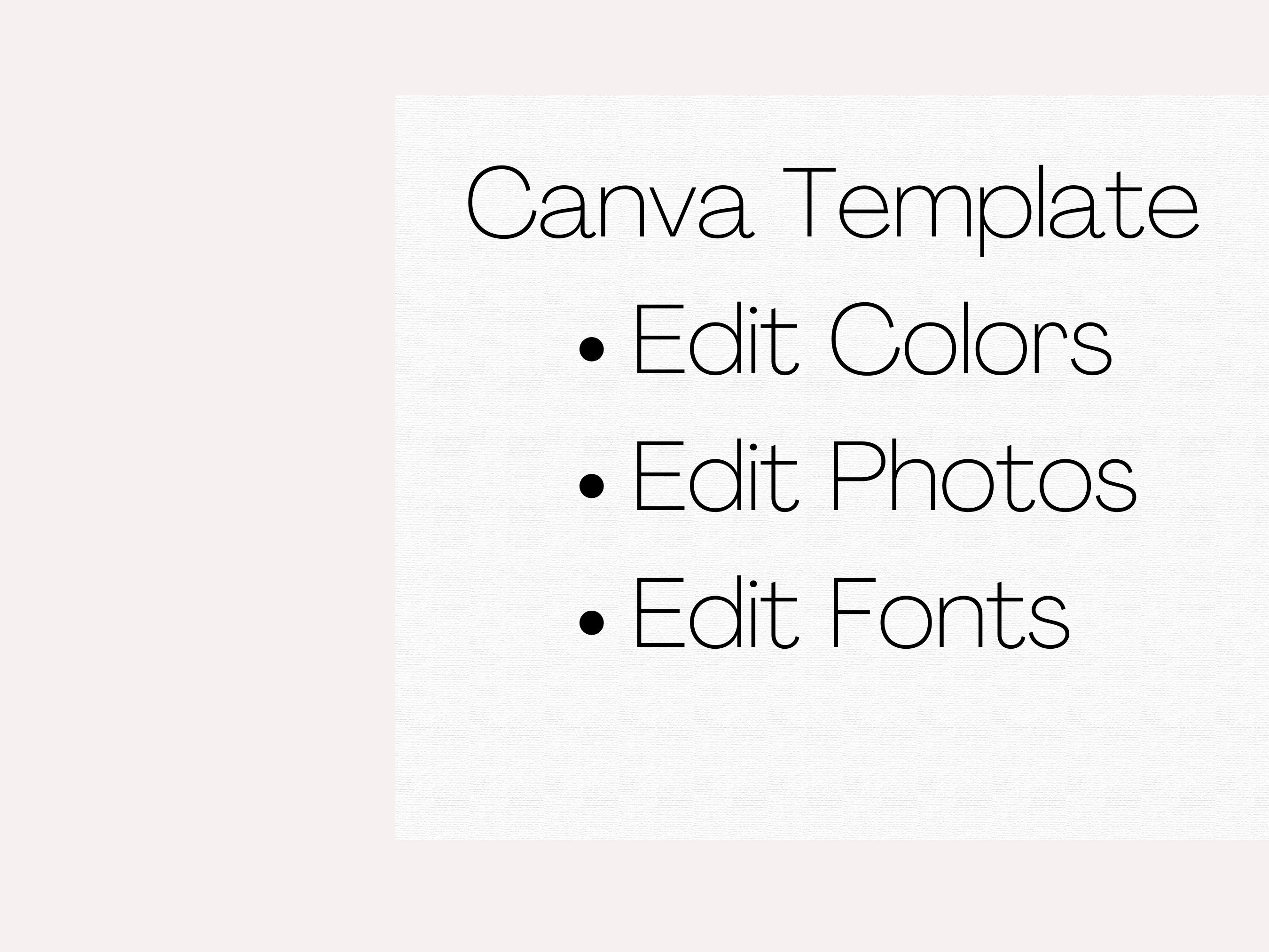5 x 7 in social media sign template cv template etsy