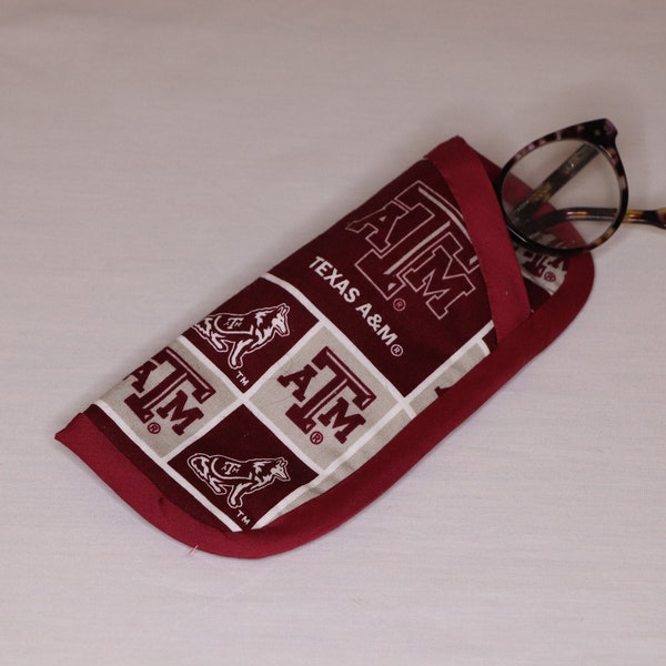 Glasses Cases-College Team Prints #3 - Handmade