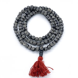 Authentic Prayer Mala Bead Necklace | INFINITY | necklace, 108 mala bead, mala tassel necklace, japa mala, gemstone mala meditation necklace